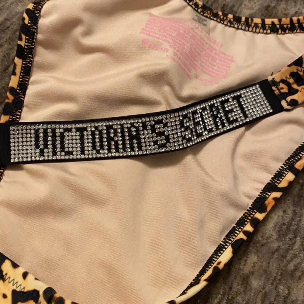 🖤Victoria’s Secret Cheetah Shine Strap Swim‎ Bottoms🖤